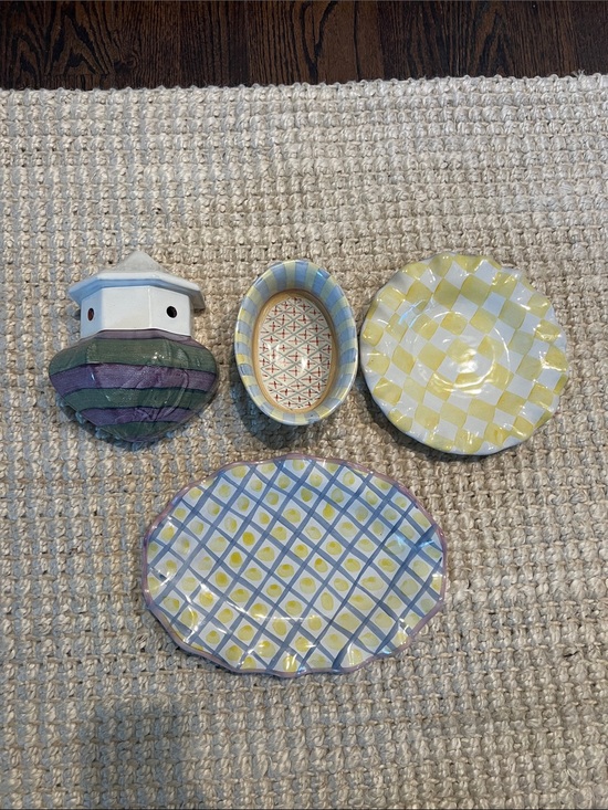 MacKenzie-Childs Other - Mackenzie Childs odd lot. 4 pc vintage